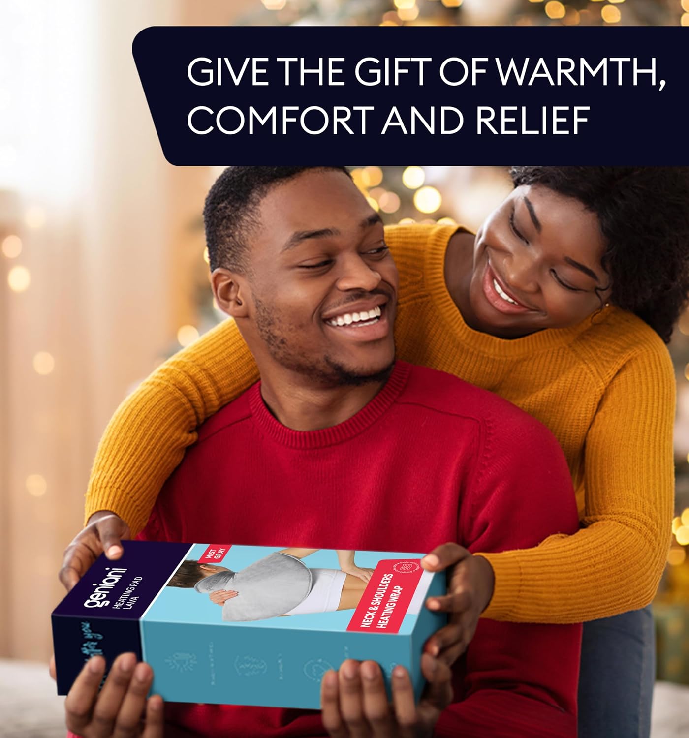 Neck & Shoulders Heating Wrap Lava, Mist Gray