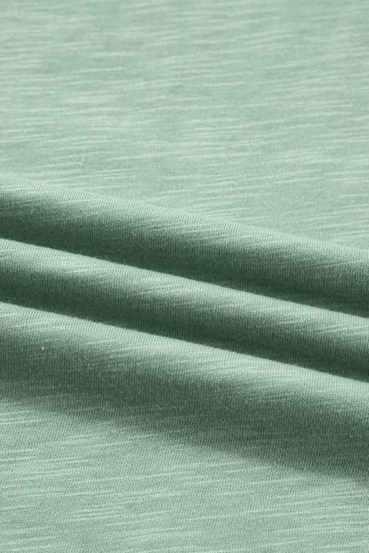 Solid Short Sleeve Tee and Drawstring Pants Set